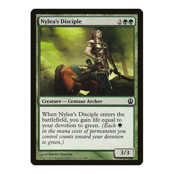 Nyleas Disciple (THS) #167 Common (Lightly Played) Theros Magic: The Gathering: 2013