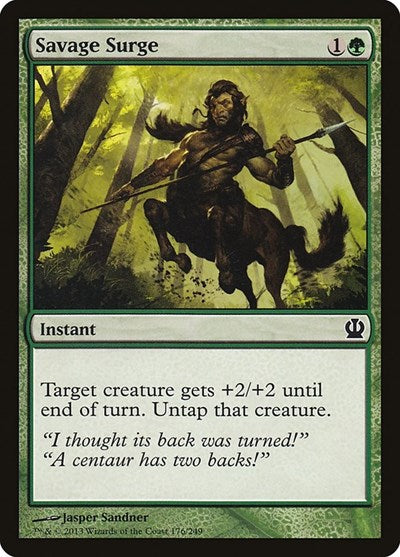 Savage Surge (THS) #176 Common (Lightly Played) Theros Magic: 2013