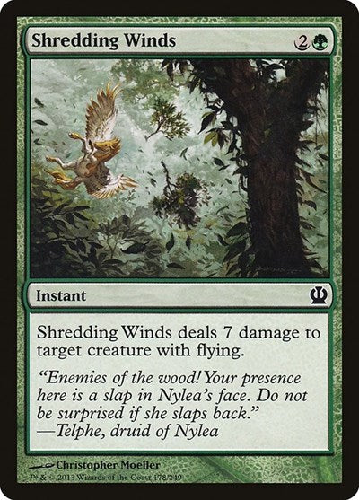Shredding Winds (THS) #178 Common (Lightly Played) Theros Magic: 2013