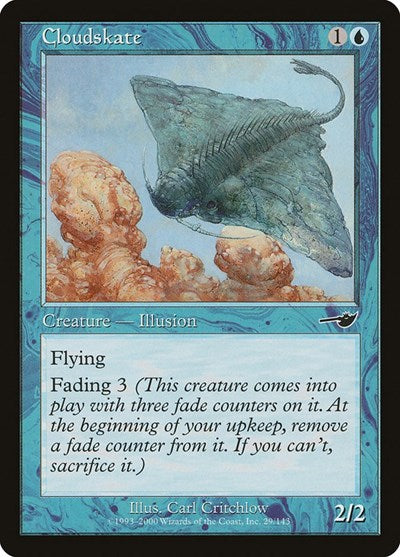 Cloudskate (NMS) #29 Common (Lightly Played) Nemesis Magic: The Gathering: 2000