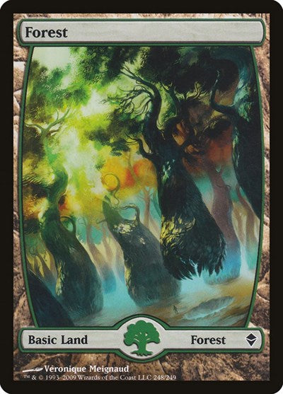 Forest 248 Full Art (ZEN) #248 Land (Lightly Played) Zendikar Magic: The Gathering: 2009