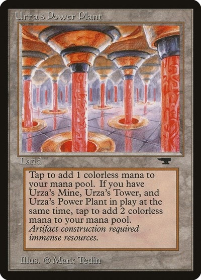 Urza's Power Plant (Columns) (ATQ) #84b Common (Lightly Played) Antiquities Magic: The Gathering: 1994