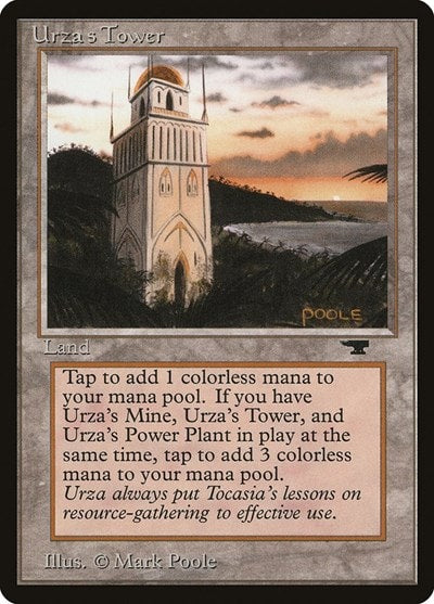 Urza's Tower (Shore) (ATQ) #85b Uncommon (Near Mint) Antiquities Magic: The Gathering: 1994