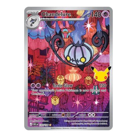 Chandelure - 137/128 (30C) #137/128 Illustration Rare (Holofoil Near Mint) ME: 30th Celebration Pokemon: 2026