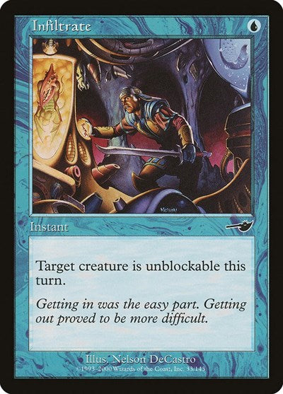 Infiltrate (NMS) #33 Common (Moderately Played) Nemesis Magic: 2000