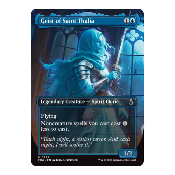 Geist of Saint Thalia (Borderless) (FRA) #299 Uncommon (Near Mint) Reality Fracture Magic: The Gathering: 2026