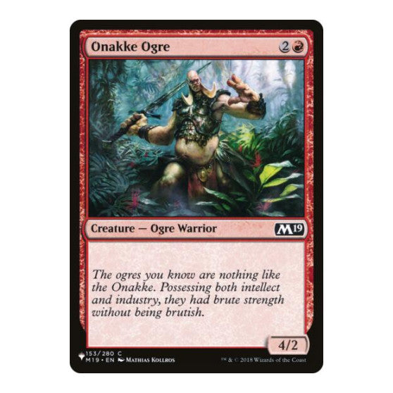 Onakke Ogre (LIST) #153 Common (Lightly Played) The List Reprints Magic: The Gathering: 2026
