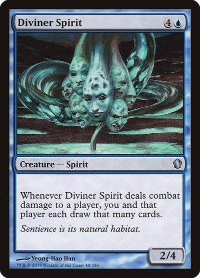Diviner Spirit (C13) #40 Uncommon (Lightly Played) Commander 2013 Magic: The Gathering: 2013