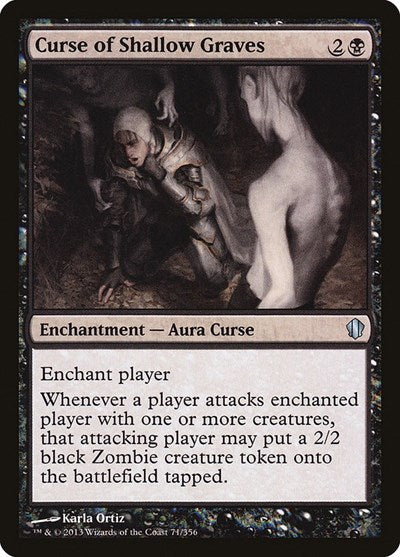 Curse of Shallow Graves (C13) #71 Uncommon (Lightly Played) Commander 2013 Magic: 2013