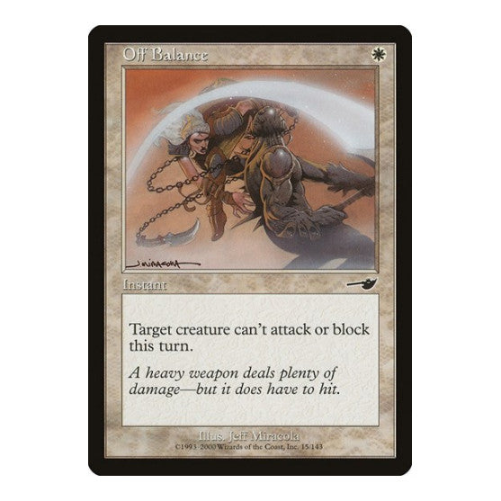 Off Balance (NMS) #15 Common (Moderately Played) Nemesis Magic: The Gathering: 2000