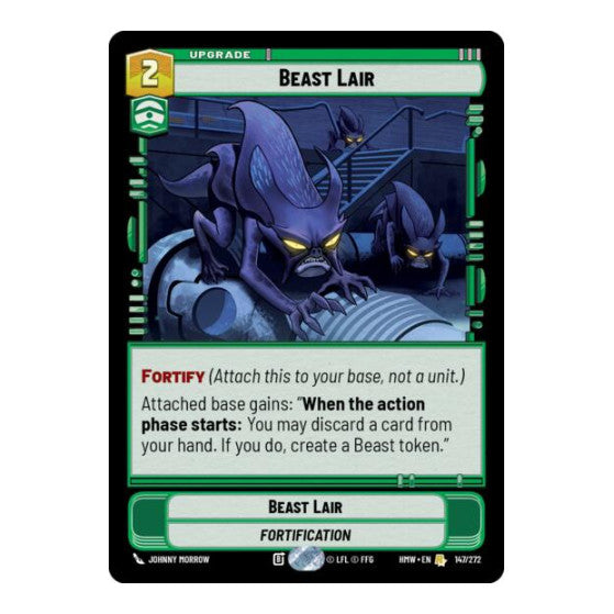 Beast Lair (HMW) #147/272 Rare (Near Mint) Homeworlds Star Wars: Unlimited: 2026