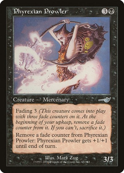 Phyrexian Prowler (NMS) #65 Uncommon (Heavily Played) Nemesis Magic: 2000