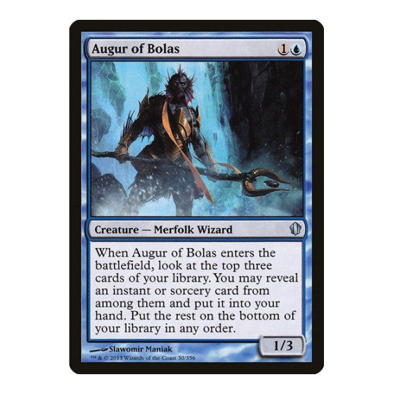 Augur of Bolas (C13) #30 Uncommon (Lightly Played) Commander 2013 Magic: The Gathering: 2013