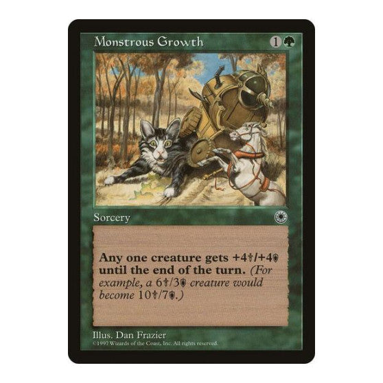 Monstrous Growth (POR) #173† Common (Lightly Played) Portal Magic: The Gathering: 1997