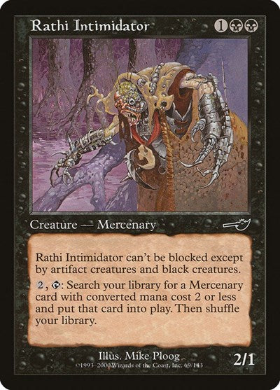 Rathi Intimidator (NMS) #69 Common (Moderately Played) Nemesis Magic: The Gathering: 2000