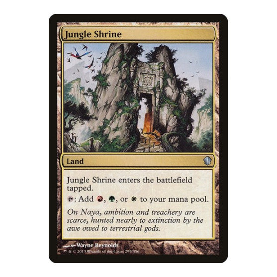 Jungle Shrine (C13) #299 Uncommon (Moderately Played) Commander 2013 Magic: The Gathering: 2013
