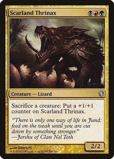 Scarland Thrinax (C13) #209 Uncommon (Moderately Played) Commander 2013 Magic: The Gathering: 2013