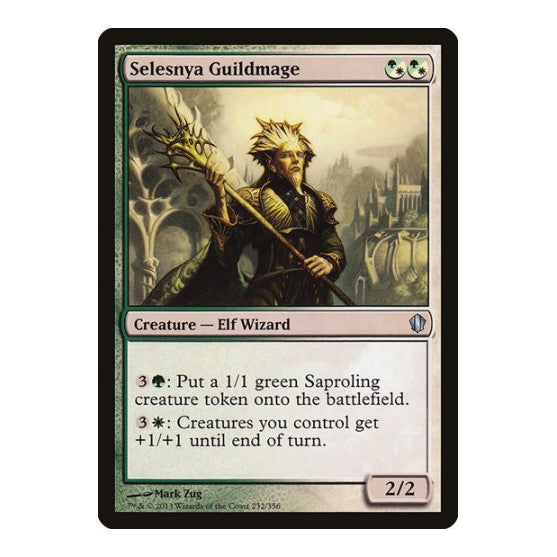 Selesnya Guildmage (C13) #232 Uncommon (Damaged) Commander 2013 Magic: The Gathering: 2013