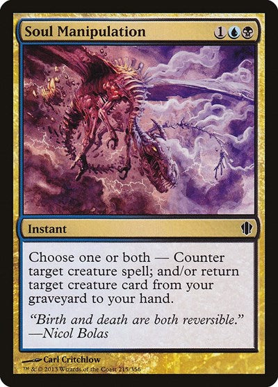 Soul Manipulation (C13) #215 Common (Lightly Played) Commander 2013 Magic: 2013