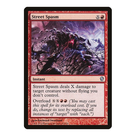 Street Spasm (C13) #123 Uncommon (Lightly Played) Commander 2013 Magic: The Gathering: 2013