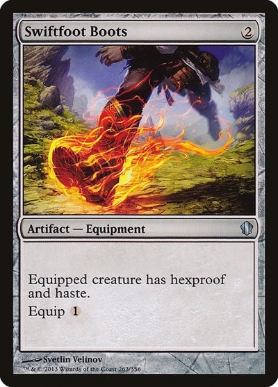 Swiftfoot Boots (C13) #263 Uncommon (Near Mint) Commander 2013 Magic: The Gathering: 2013