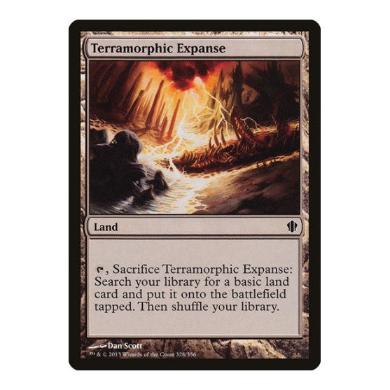 Terramorphic Expanse (C13) #328 Common (Lightly Played) Commander 2013 Magic: The Gathering: 2013