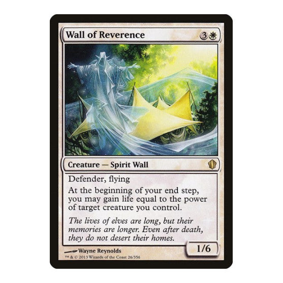 Wall of Reverence (C13) #26 Rare Commander 2013 Magic: The Gathering: 2013