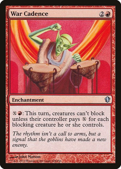 War Cadence (C13) #128 Uncommon (Heavily Played) Commander 2013 Magic: 2013