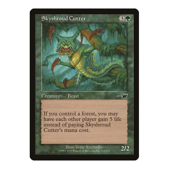 Skyshroud Cutter (NMS) #118 Common Nemesis Magic: The Gathering: 2000