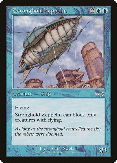 Stronghold Zeppelin (NMS) #47 Uncommon (Lightly Played) Nemesis Magic: 2000