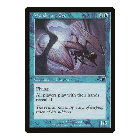 Wandering Eye (NMS) #50 Common (Moderately Played) Nemesis Magic: The Gathering: 2000