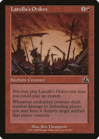 Latullas Orders (PCY) #96 Common (Lightly Played) Prophecy Magic: The Gathering: 2000