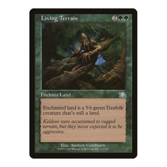Living Terrain (PCY) #117 Uncommon (Moderately Played) Prophecy Magic: The Gathering: 2000