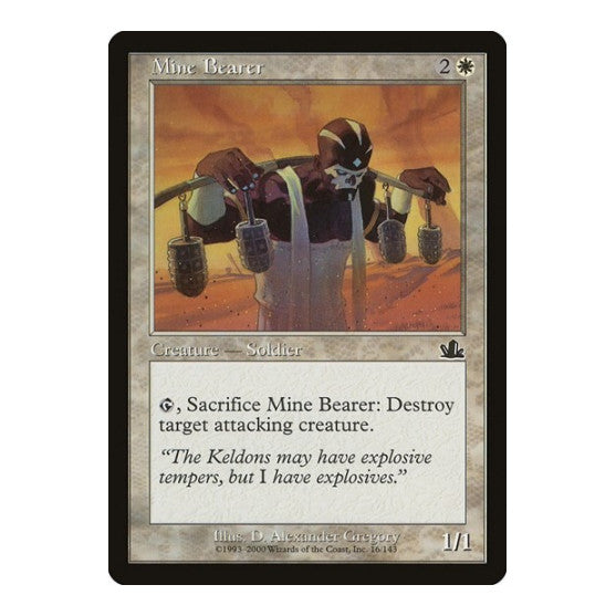 Mine Bearer (PCY) #16 Common (Heavily Played) Prophecy Magic: The Gathering: 2000