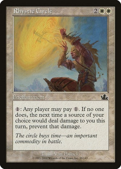 Rhystic Circle (PCY) #19 Common (Lightly Played) Prophecy Magic: 2000