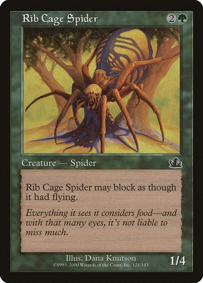 Rib Cage Spider (PCY) #121 Common (Near Mint) Prophecy Magic: The Gathering: 2000