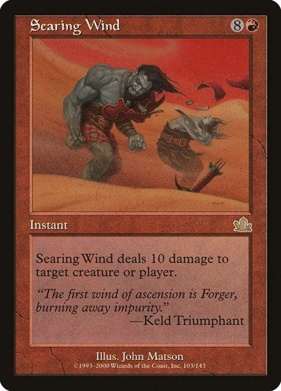 Searing Wind (PCY) #103 Rare (Heavily Played) Prophecy Magic: 2000