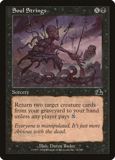 Soul Strings (PCY) #78 Common (Heavily Played) Prophecy Magic: The Gathering: 2000