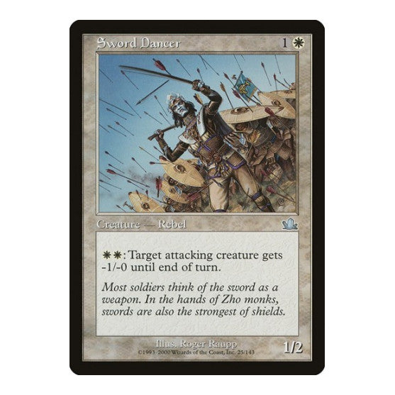 Sword Dancer (PCY) #25 Uncommon (Moderately Played) Prophecy Magic: The Gathering: 2000