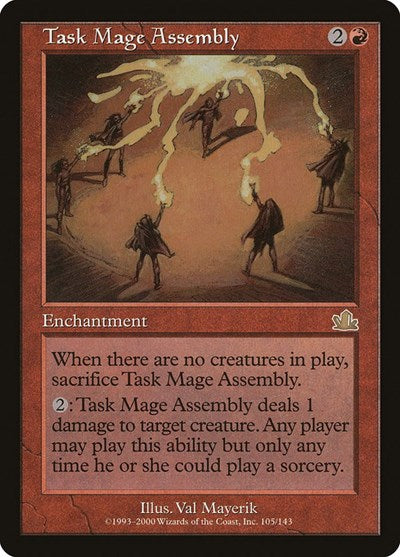 Task Mage Assembly (PCY) #105 Rare (Moderately Played) Prophecy Magic: The Gathering: 2000