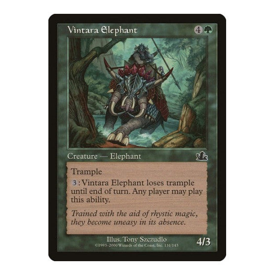 Vintara Elephant (PCY) #131 Common (Damaged) Prophecy Magic: The Gathering: 2000