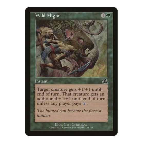 Wild Might (PCY) #134 Common (Lightly Played) Prophecy Magic: The Gathering: 2000