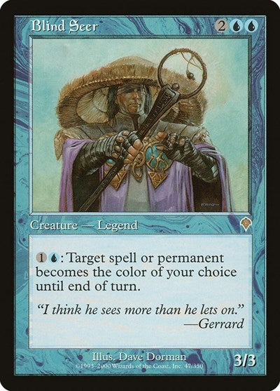 Blind Seer (INV) #47 Rare (Lightly Played) Invasion Magic: The Gathering: 2000