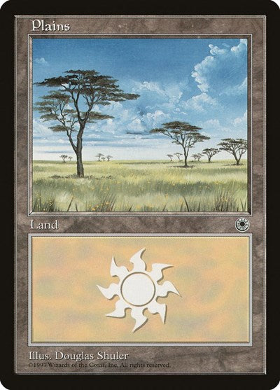 Plains Clouds Right (POR) #196 Land (Heavily Played) Portal Magic: The Gathering: 1997