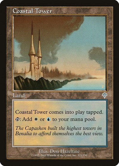 Coastal Tower (INV) #321 Uncommon (Lightly Played) Invasion Magic: The Gathering: 2000