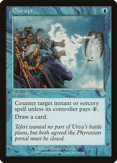 Disrupt (INV) #51 Uncommon (Lightly Played) Invasion Magic: The Gathering: 2000