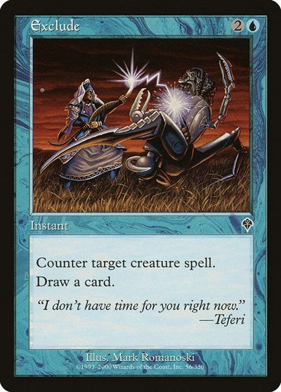 Exclude (INV) #56 Common (Lightly Played) Invasion Magic: 2000
