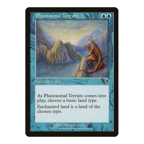Phantasmal Terrain (INV) #65 Common (Moderately Played) Invasion Magic: The Gathering: 2000