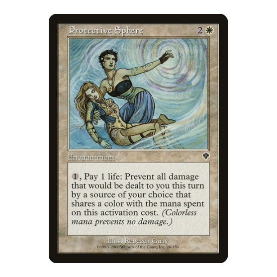 Protective Sphere (INV) #26 Common (Moderately Played) Invasion Magic: The Gathering: 2000