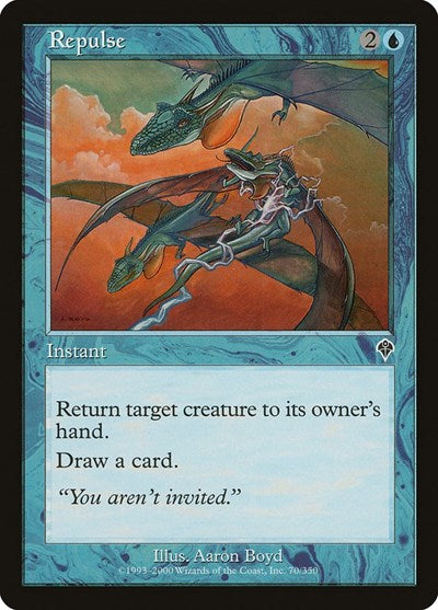 Repulse (INV) #70 Common (Lightly Played) Invasion Magic: The Gathering: 2000